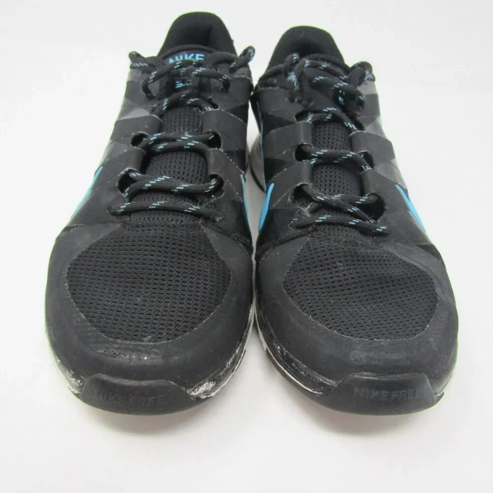 Nike Free Women's Size 7 Black Blue Athletic Training Running Shoes Sneakers